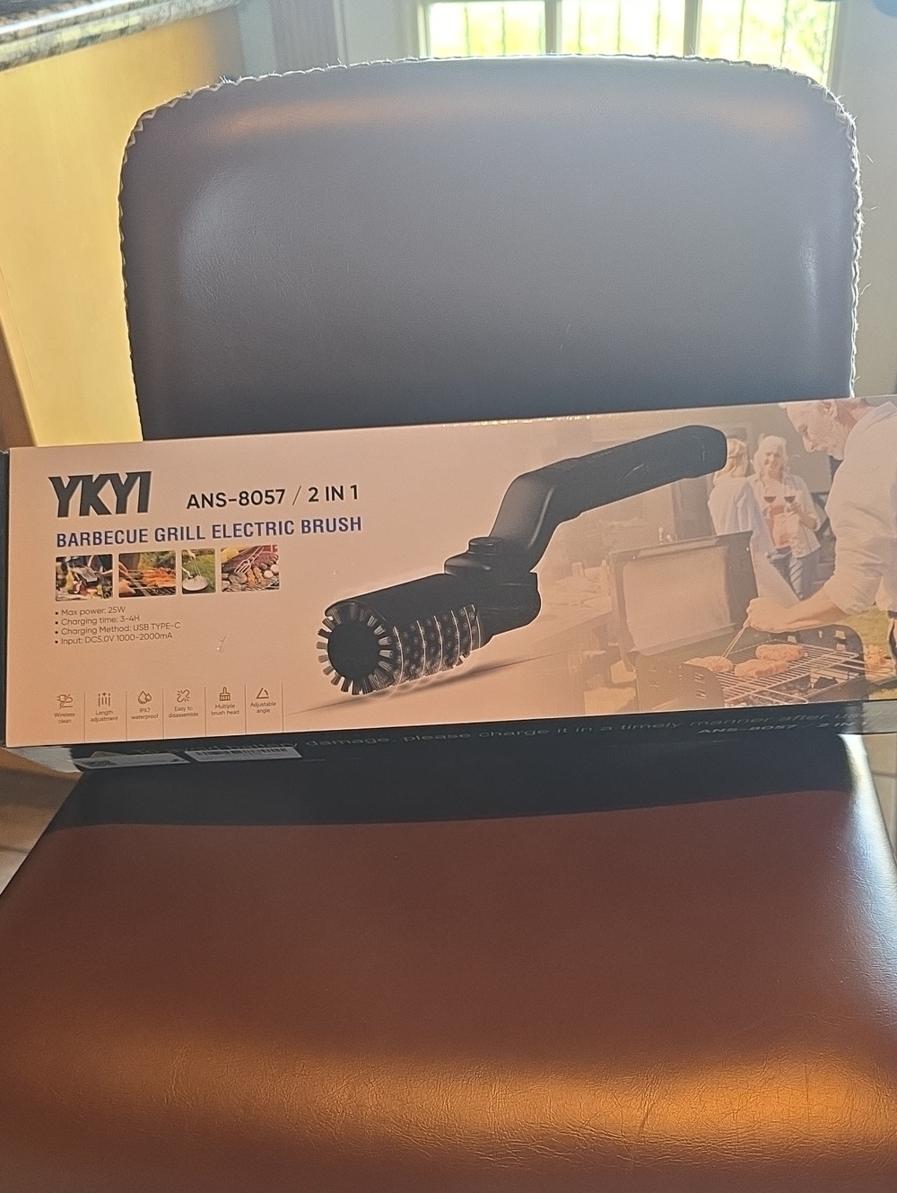 ANS-8057 Electric Barbecue Grill Brush - Black